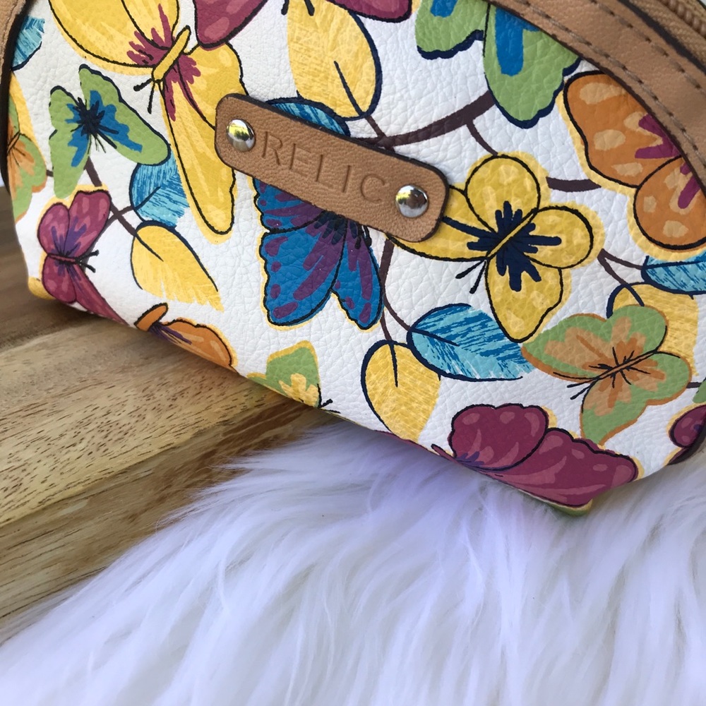Relic Cosmetic Butterfly Print Bag NWT
